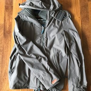 Superdry Windcheater Jacket Men Gray Size Medium